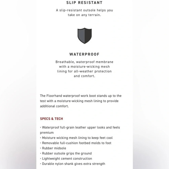 New WOLVERINE MEN'S FLOORHAND WATERPROOF 6" WORK BOOT size 12W in Wheat - Picture 6 of 14